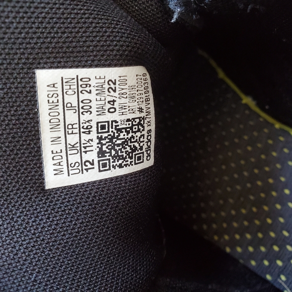 Adidas Men's Black Sneakers Grand Court Cloudfoam - Picture 5 of 5